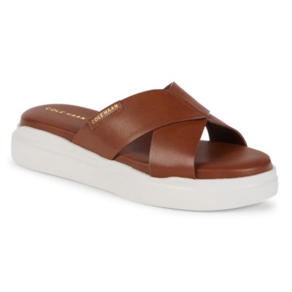Cole Haan | Women’s Grandpro Leather Crisscross Slides Size 11